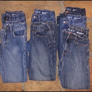 7 pair Children’s Place Bootcut boys Jeans 8S